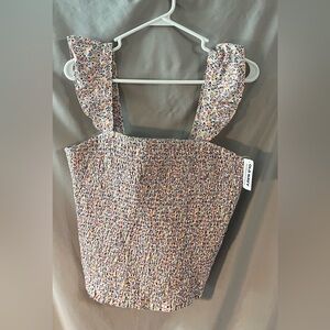 NWT - Old Navy Multicolor Smocked Top